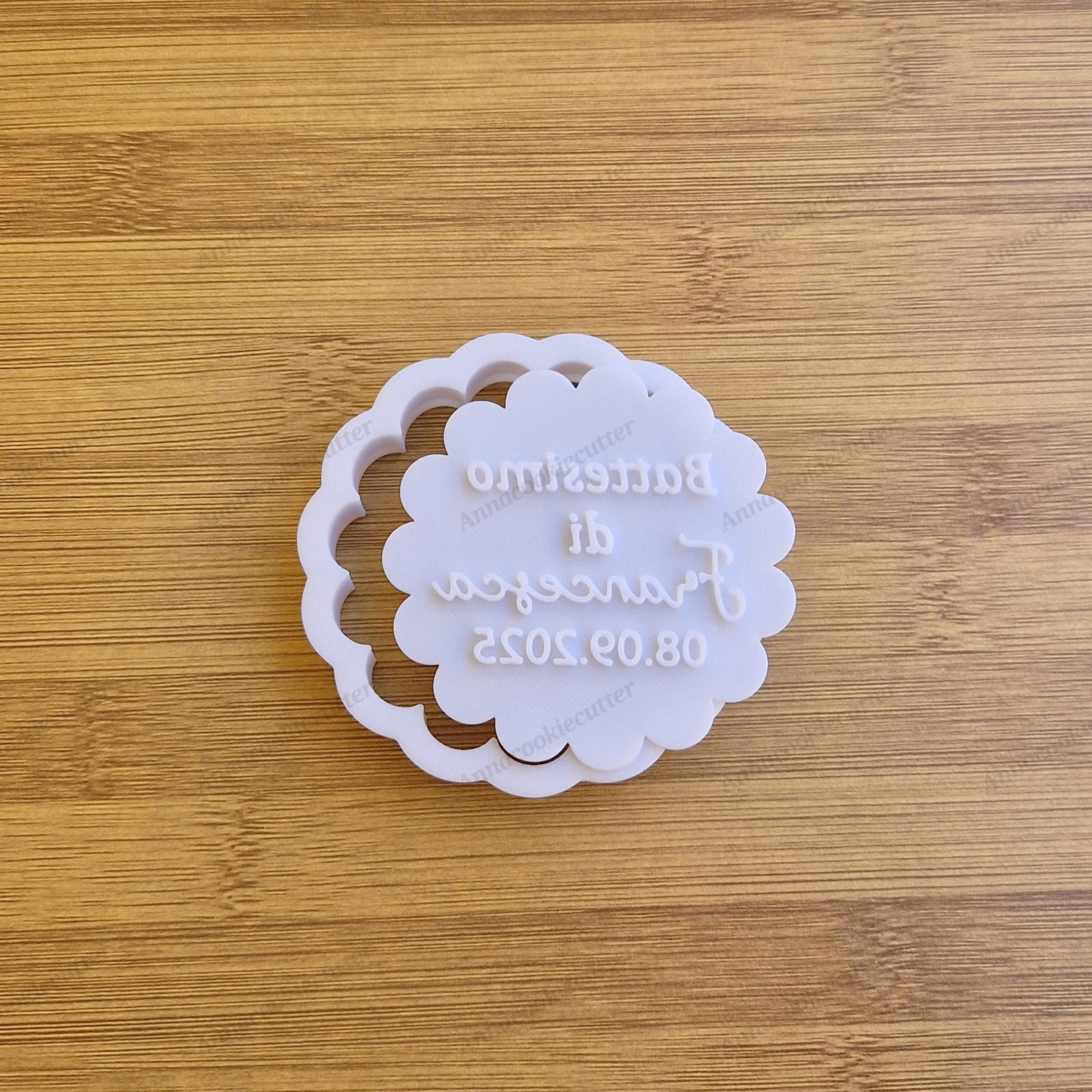 Battesimo Nome Personalizzato Formina Biscotti 7cm | Bomboniere Segnaposto Baby Shower Idea Regalo Unica