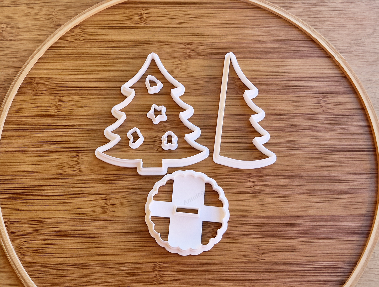 Set Tagliabiscotti Albero di Natale 3D Formine Natalizie per Dolci e Biscotti Fai-da-Te