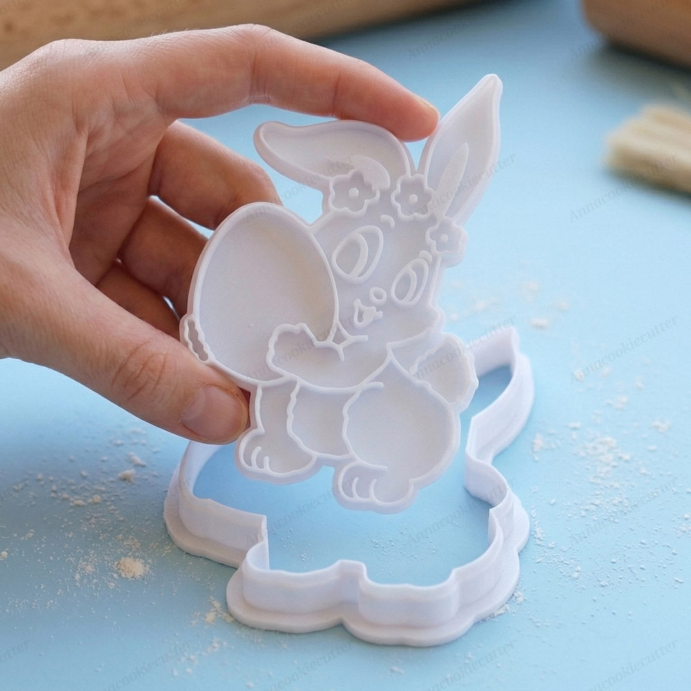 Coniglio Di Pasqua Formina Per Biscotti Stampino Formine Cookie Cutter 8x11 cm
