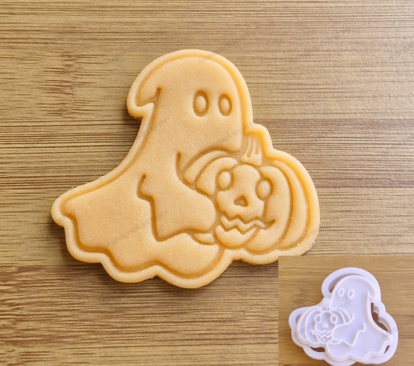Formina Taglia biscotti a Forma di Fantasma con Zucca Cookie Cutter Halloween