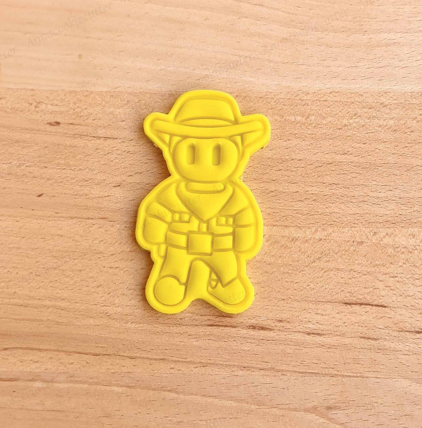 Stumble Guys Cowboy Taglia Biscotti Formine Compleanno Cake Design Cookie Cutter