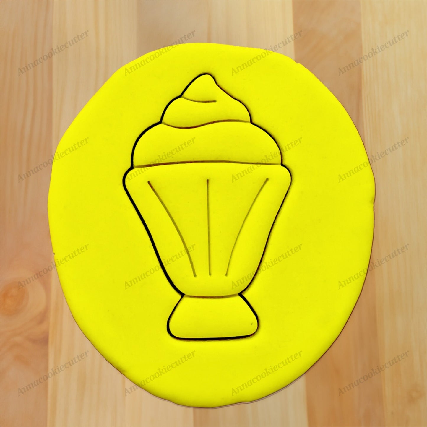 Formina Taglia biscotti a Forma Di Coppa di Gelato Cookie Cutter
