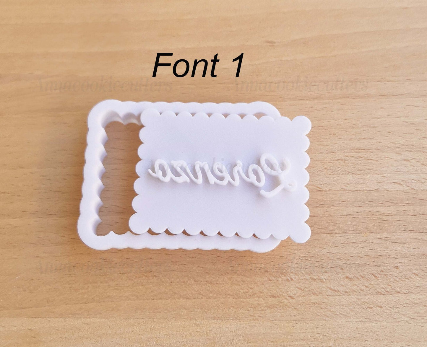 Nome Personalizzabili Font Diversi Formine Per Biscotti Cookie Cutter Festa 7 cm