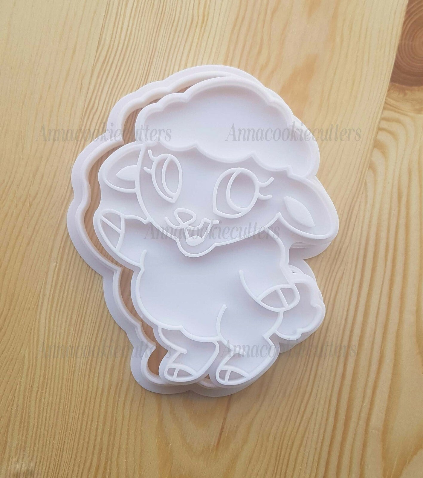 Formina Agnello Carino Per Pasqua Stampino Biscotti Cookie Cutter 7x9 cm