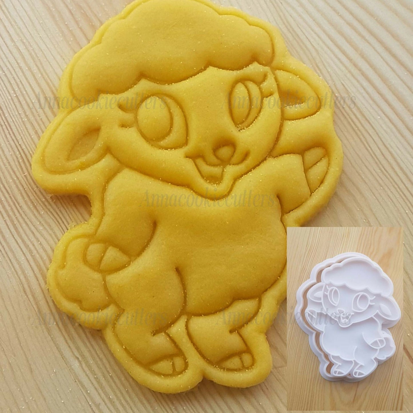 Formina Agnello Carino Per Pasqua Stampino Biscotti Cookie Cutter 7x9 cm