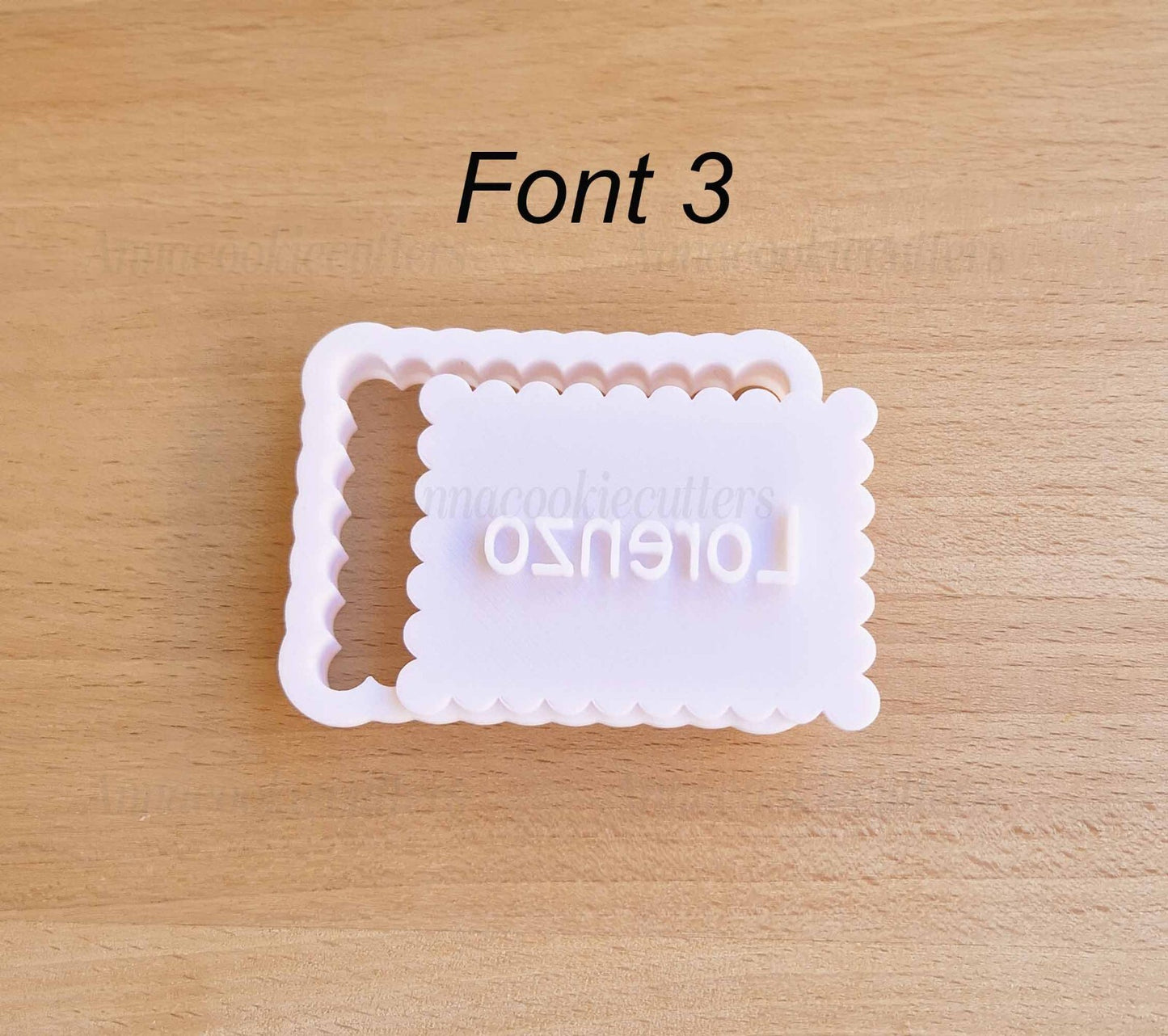 Nome Personalizzabili Font Diversi Formine Per Biscotti Cookie Cutter Festa 7 cm