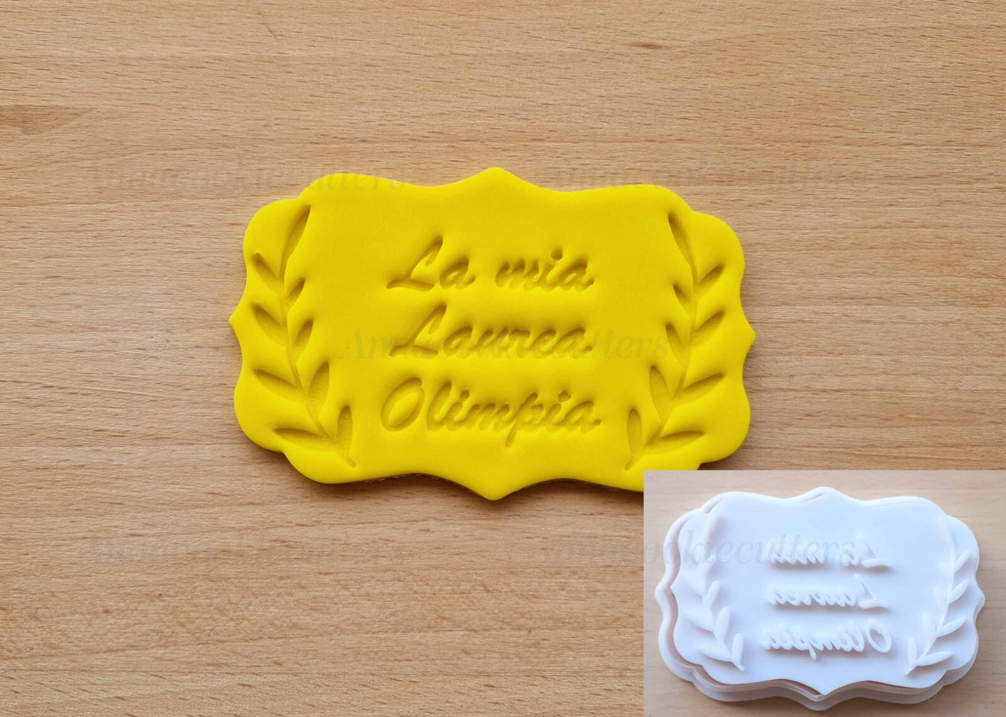 La Mia Laurea Con Nome Personalizzabile Formina Stampo Tagliabiscotti 10x6 cm