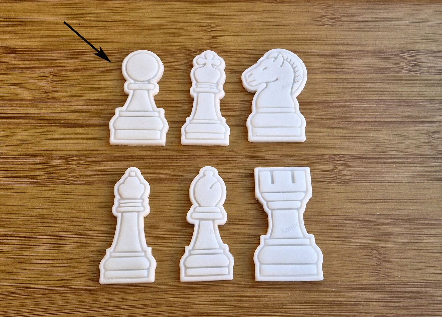 Set Formine Taglia Biscotti Scacchi Re, Regina, Torre, Alfiere, Cavallo e Pedone