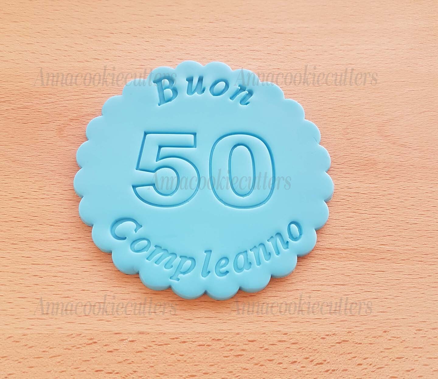 Compleanno 50 40 Anni Formina Personalizzabile Per Biscotti Cookie Cutter 8 cm