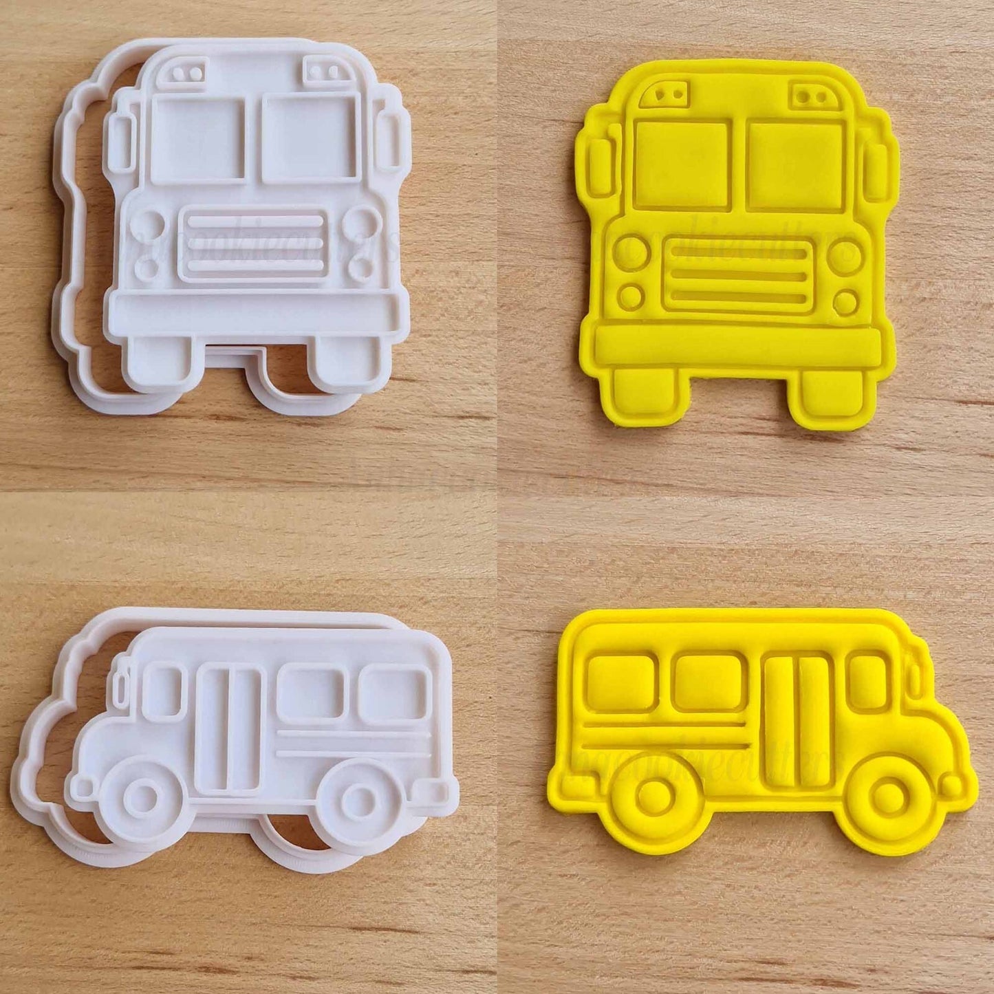 Set Tagliabiscotti Per Realizzare Scuolabus Formina Per Biscotti Cake Design