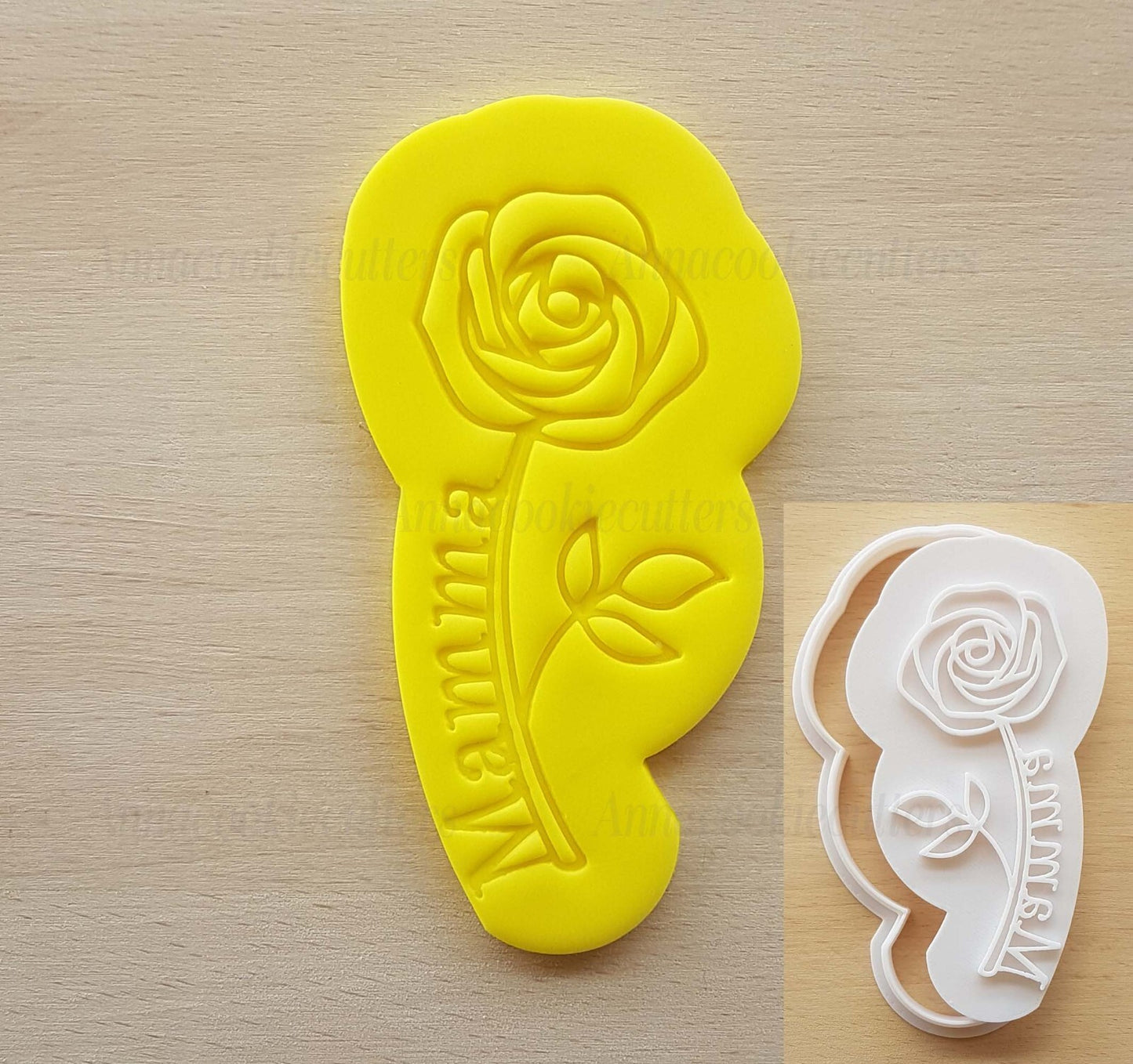 Rosa Per Mamma Formina Biscotti Festa Della Mamma Stampo Pasta Zucchero 11x6 cm