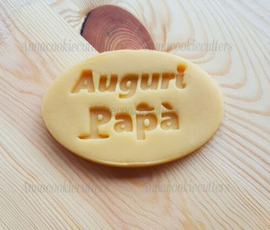 Auguri Papà Formina Biscotti Formine Per Pasta Zucchero Compleanno Cookie Cutter