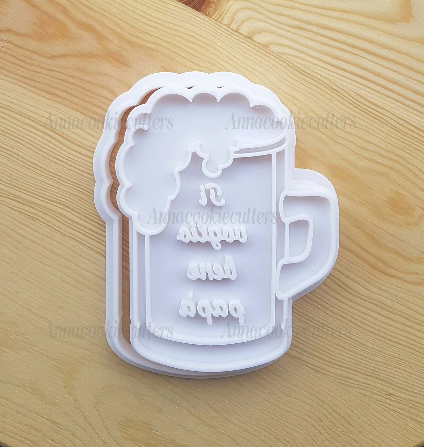 Festa Del Papà Boccale Di Birra Formina Per Biscotti Stampino Cookie Cutter 7x9