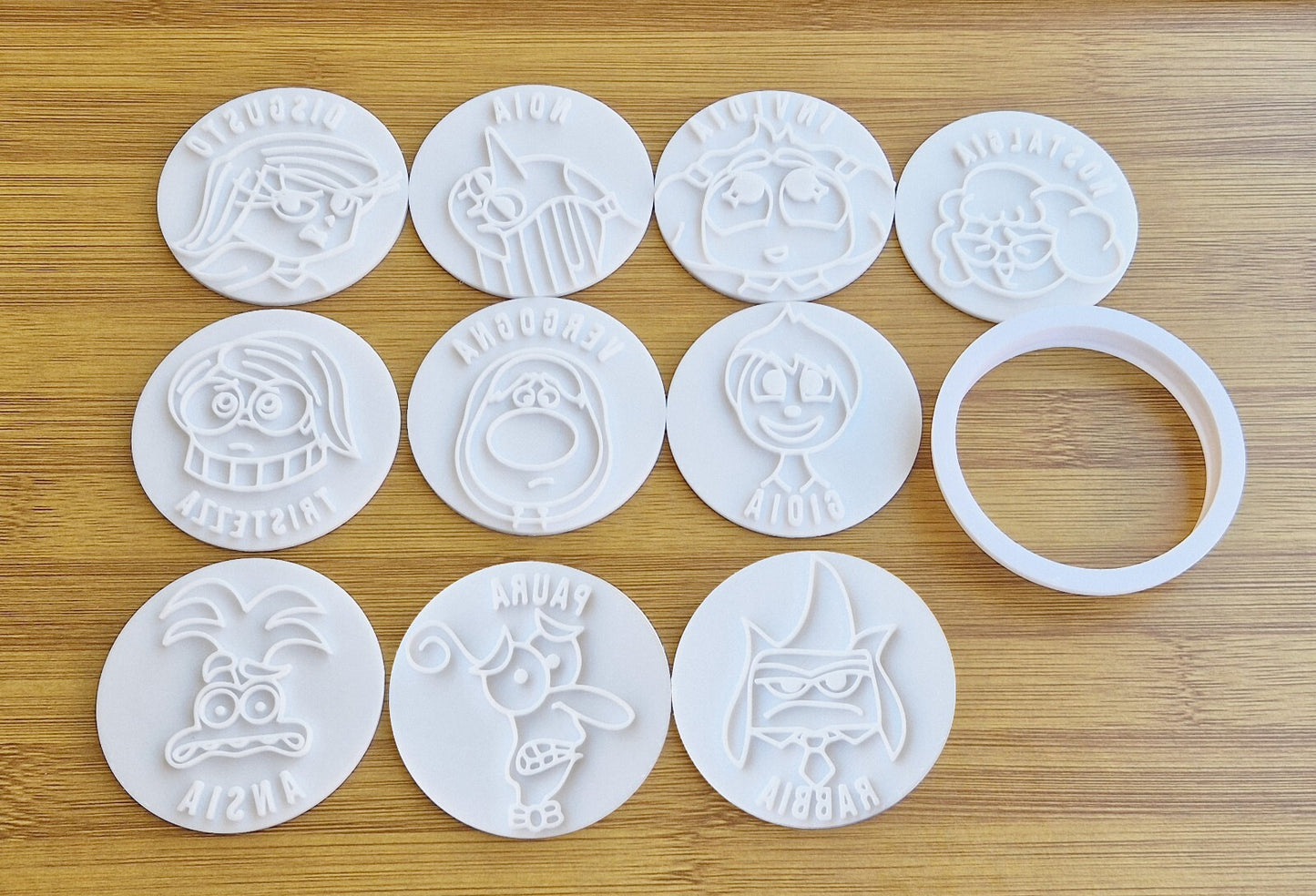 Inside Out 2 Formine Per Biscotti Tagliabiscotti 10 Emozioni Cookie Cutter Set