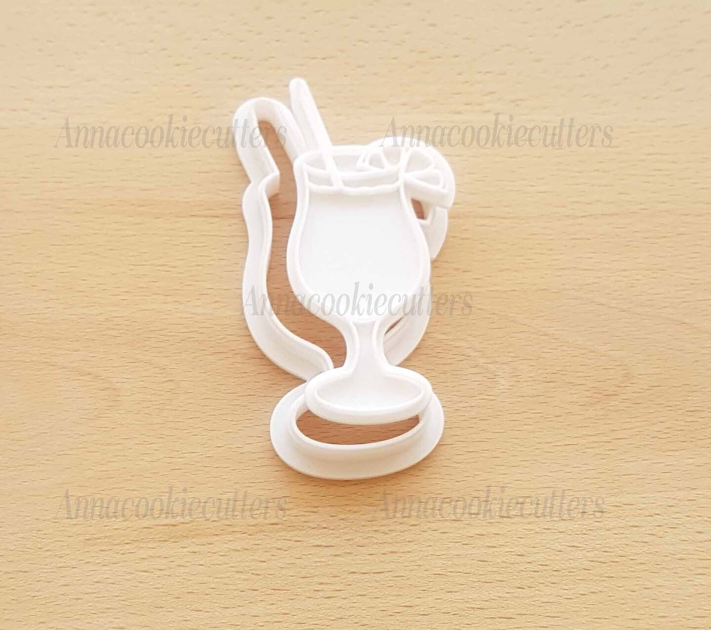 Tagliabiscotti A Forma Di Bicchieri da Cocktail Set Stampi Biscotti Estivi