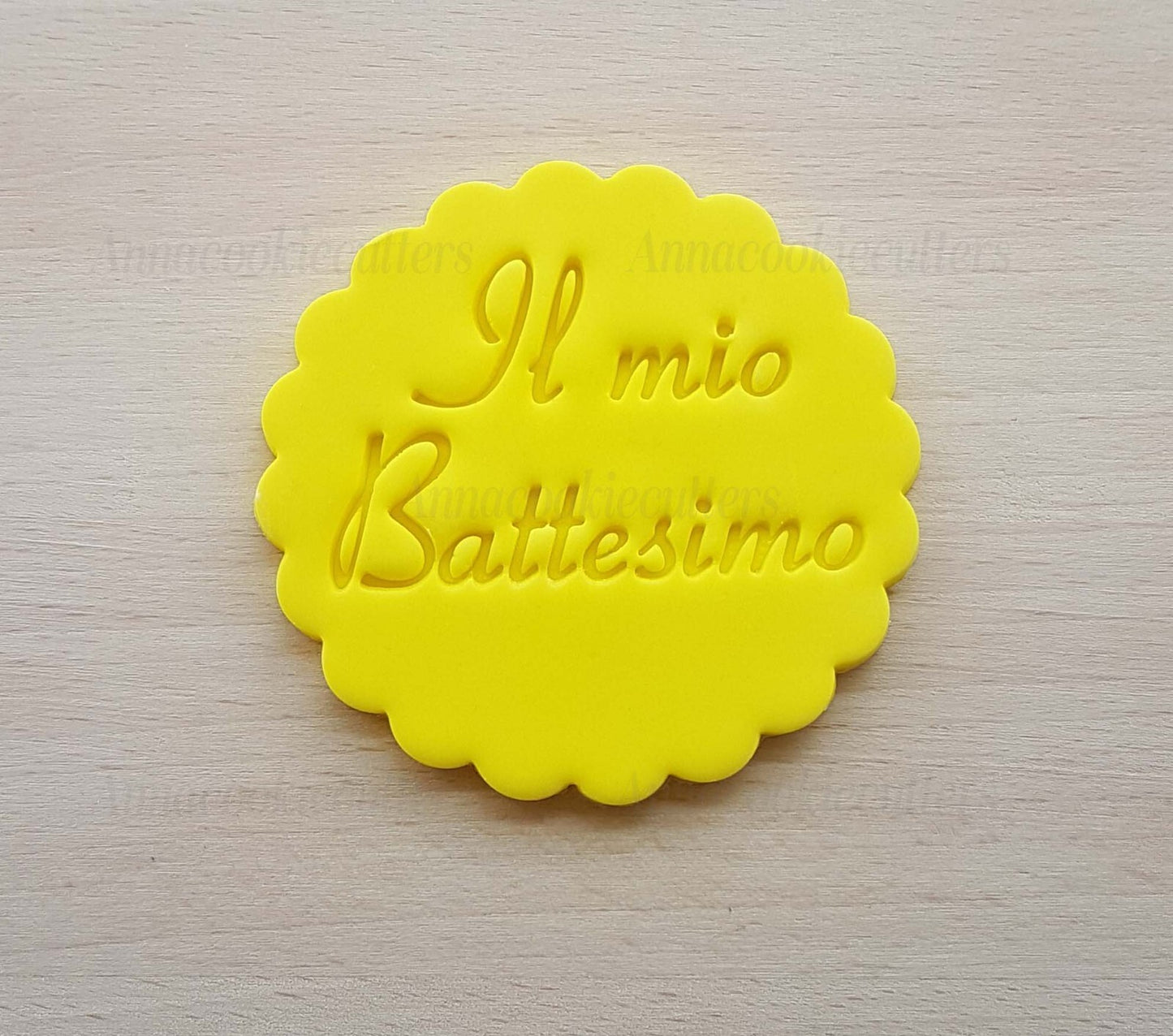 Timbro Il Mio Battesimo Formina Biscotti Impronta Cake Design Cookie Cutter 7 cm