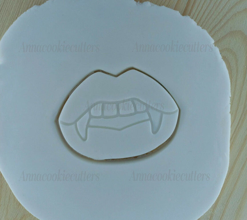 Bocca Vampiro Halloween Formina Per Dolci Formine Biscotti Cookie Cutter 7x5 cm