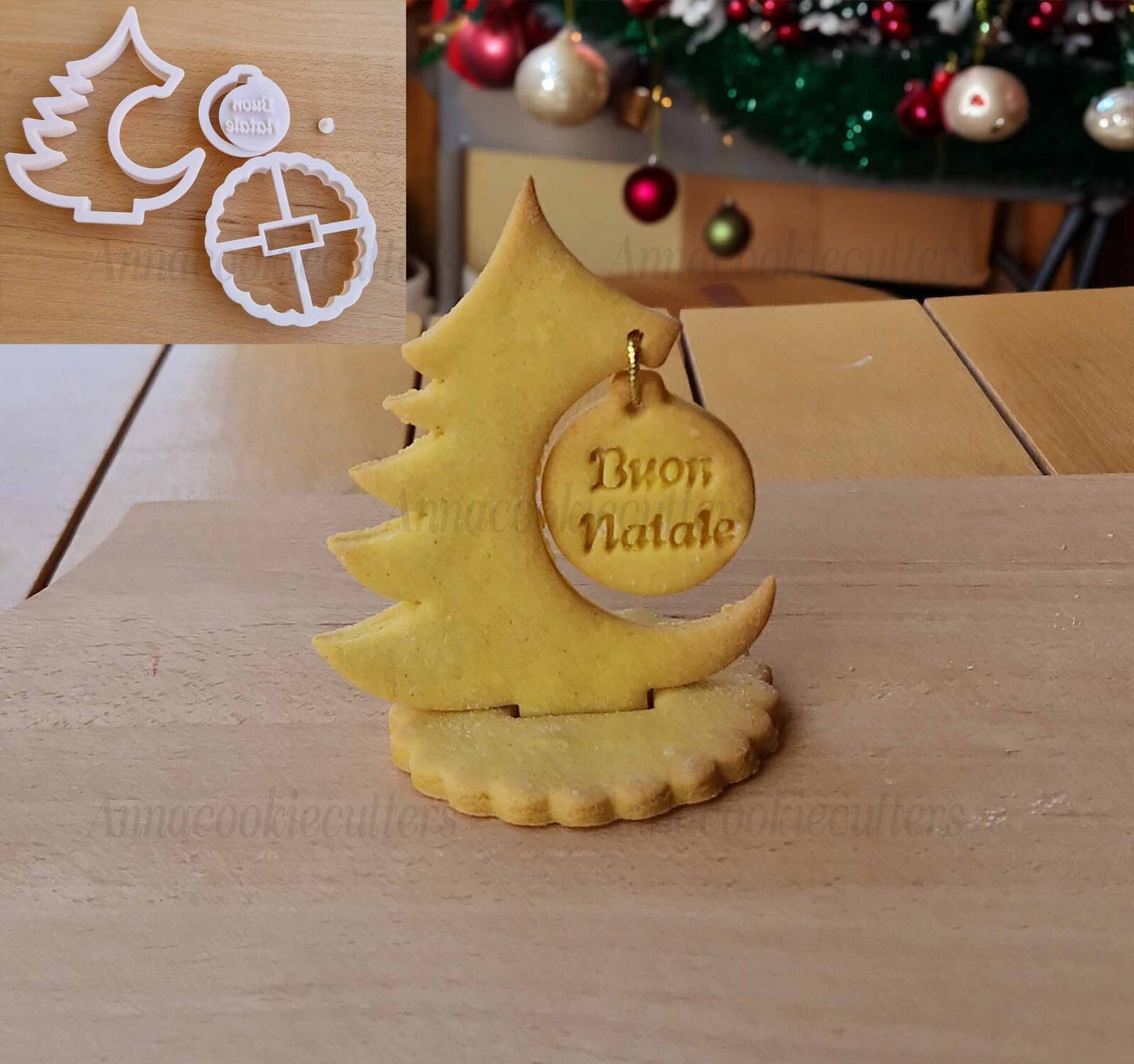 Tagliabiscotti Albero di Natale 3D Formina per Biscotti Buon Natale Ideea Regalo