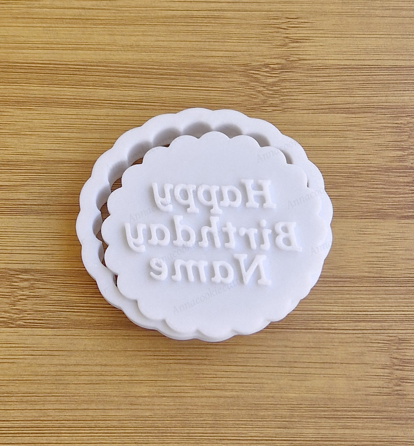 Formina Per Biscotti Personalizzata con Nome Happy Birthday Cookie Cutter