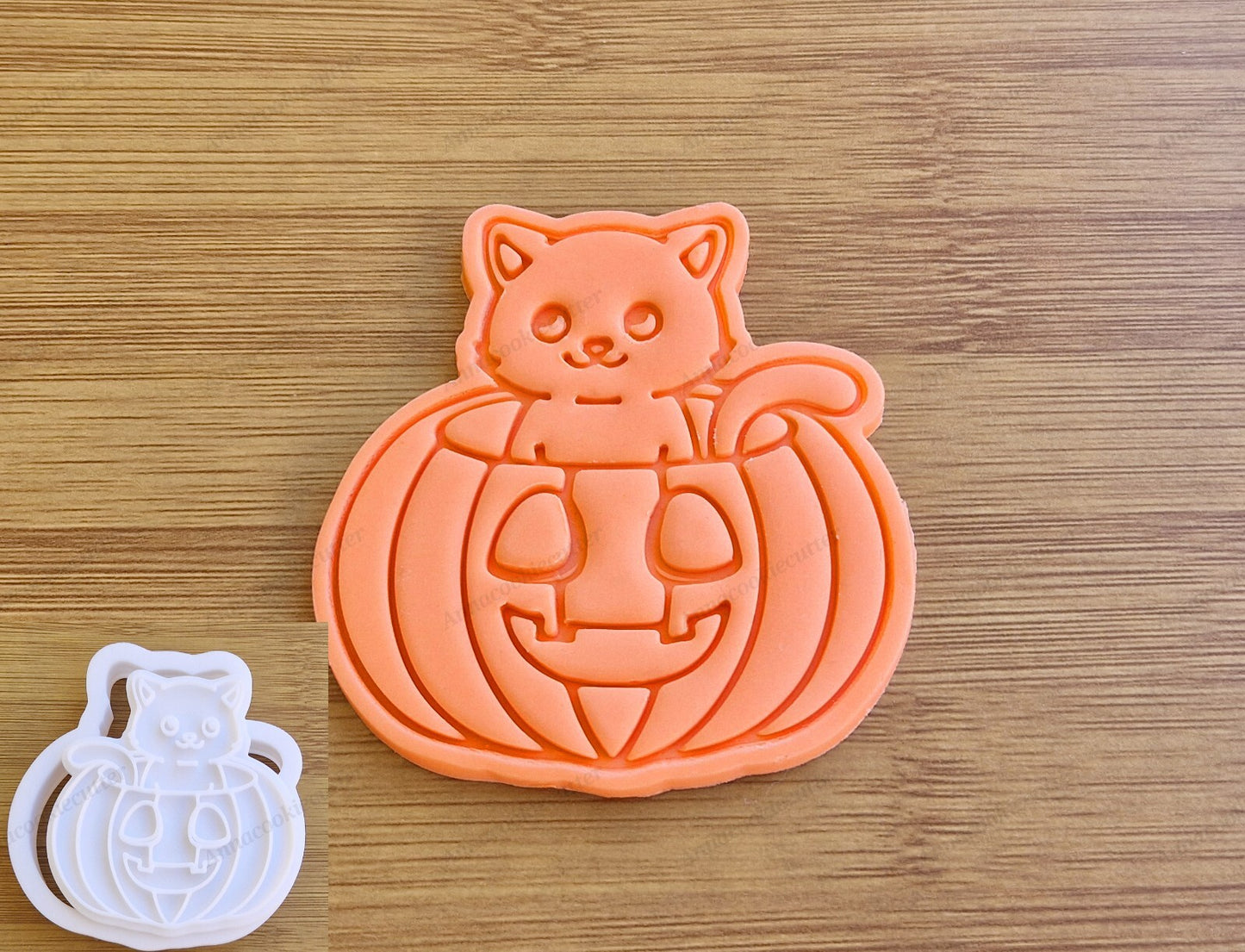 Formina Taglia biscotti Gatto Carino Dentro una Zucca Cookie Cutter Halloween