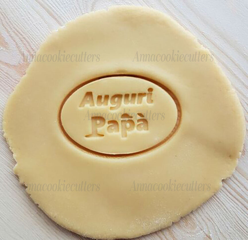 Auguri Papà Formina Biscotti Formine Per Pasta Zucchero Compleanno Cookie Cutter