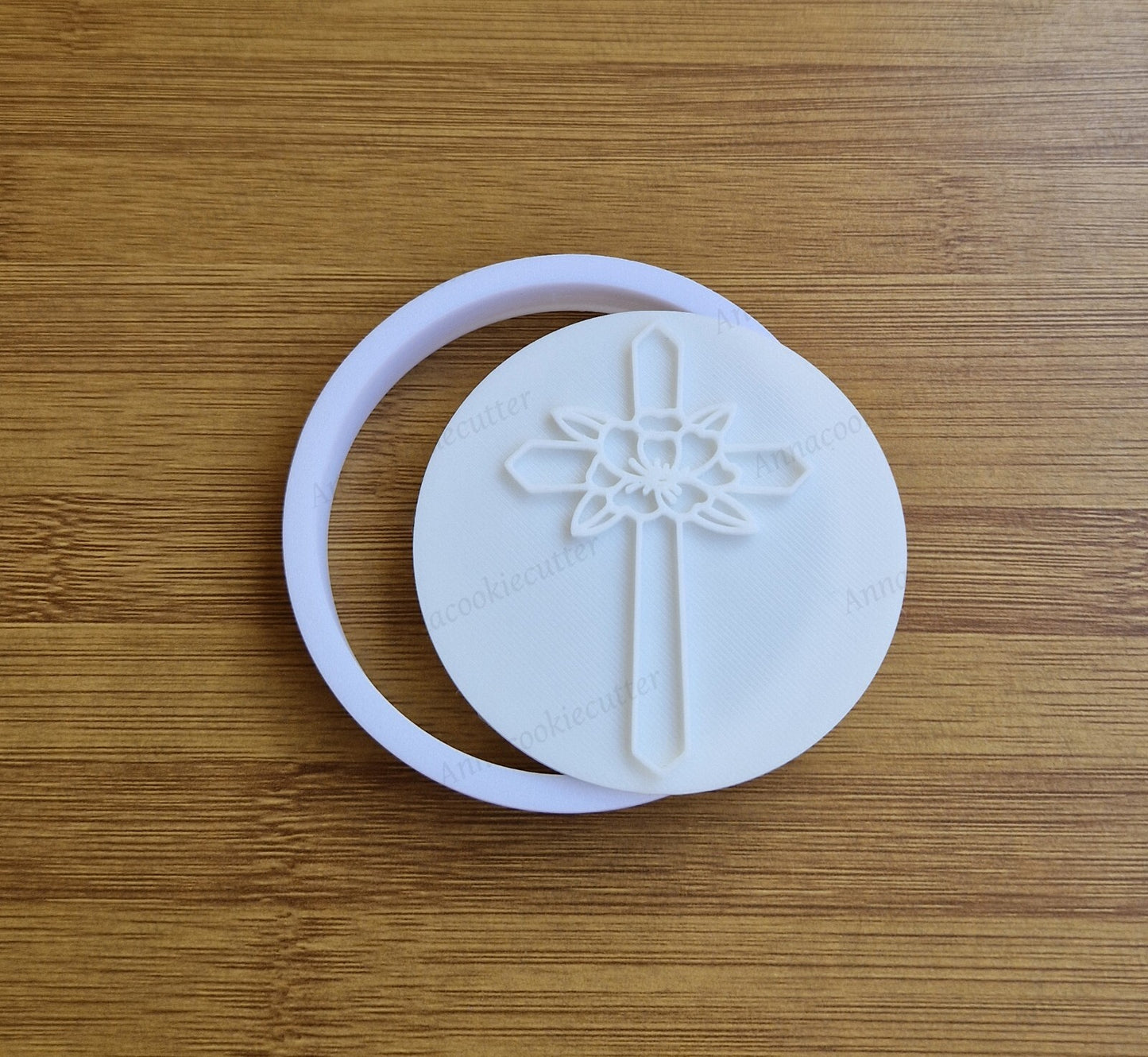 Santa Croce Floreale Formina Biscotti Battesimo Comunione Cresima Cookie Cutter
