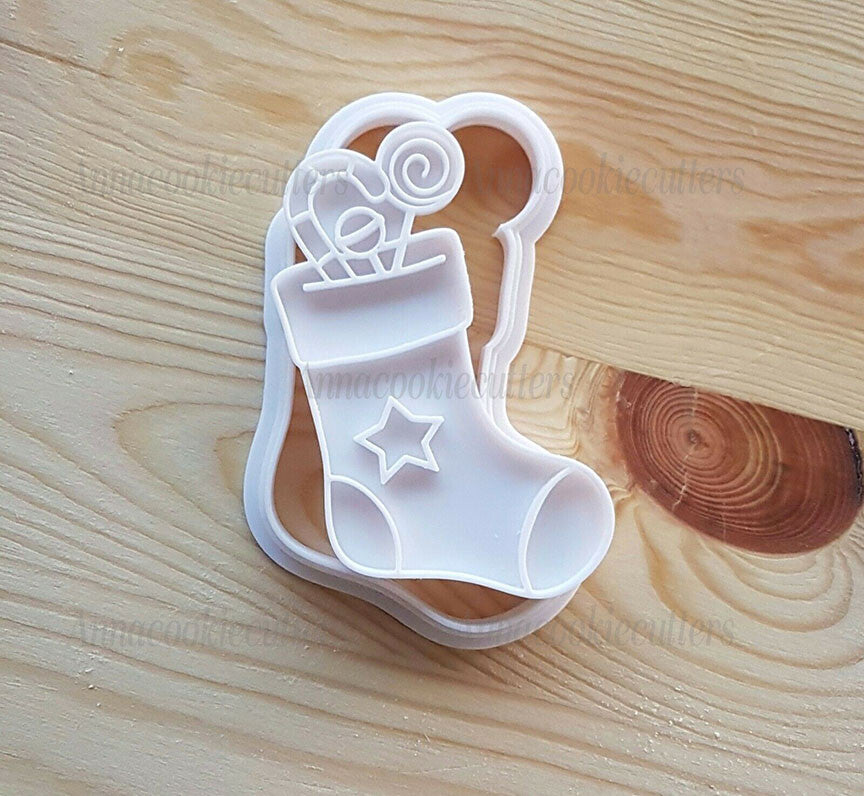 Calzino Di Natale Formina Per Biscotti Tagliabiscotti Calza Befana Cookie Cutter