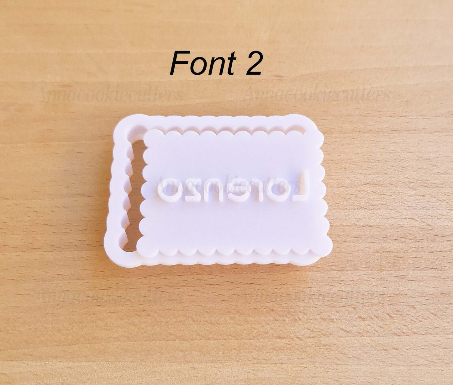 Nome Personalizzabili Font Diversi Formine Per Biscotti Cookie Cutter Festa 7 cm