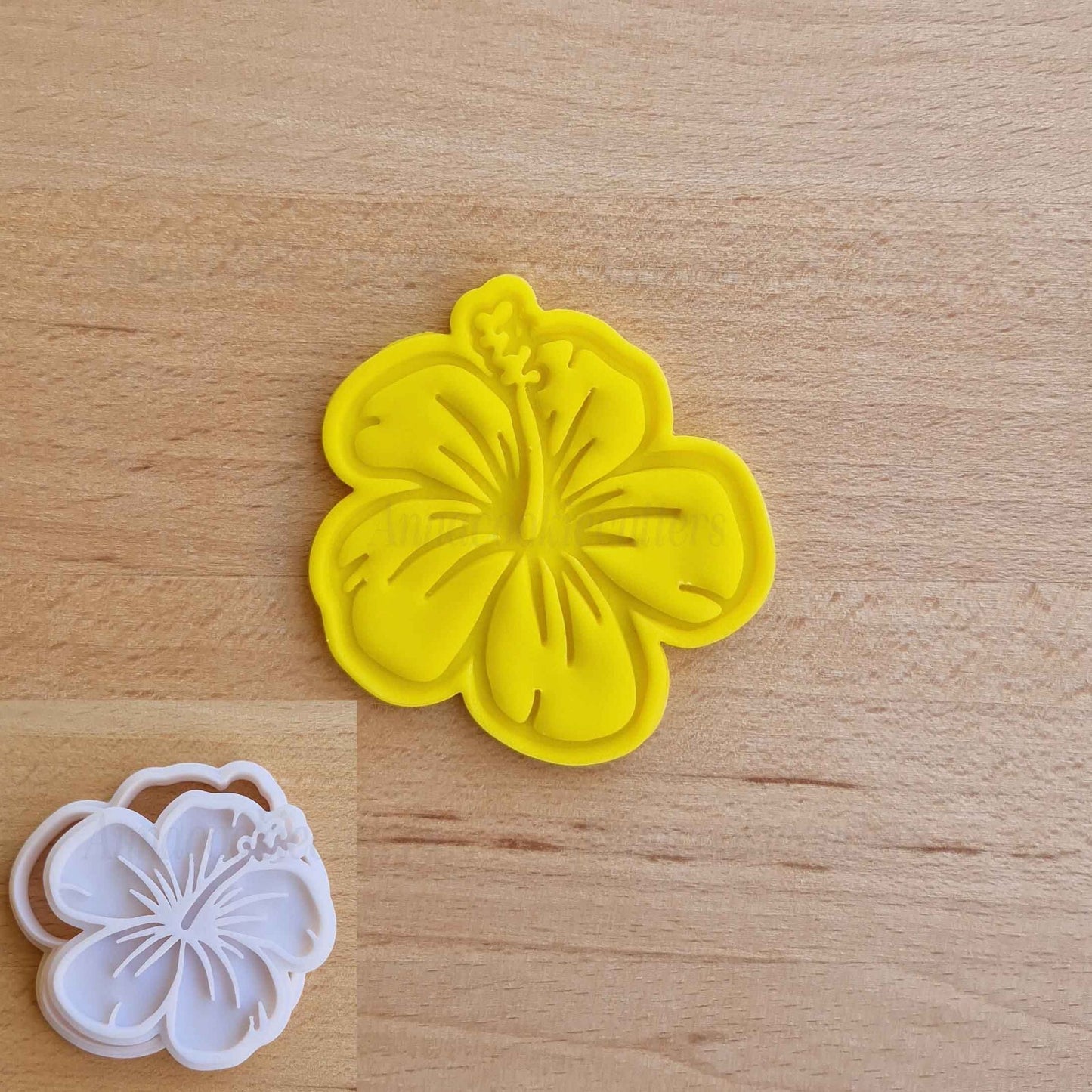 Tagliabiscotti Fiore di Ibisco 7cm Formina Per Biscotti Pasta di Zucchero Frolla