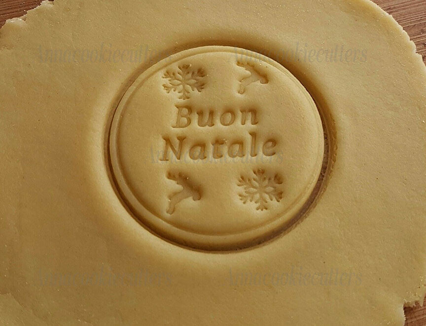 Buon Natale Formina Per Biscotti | Stampino per Pasta di Zucchero, Frolla, Fondente – Idea Regalo Natale, Dolci Fatti in Casa