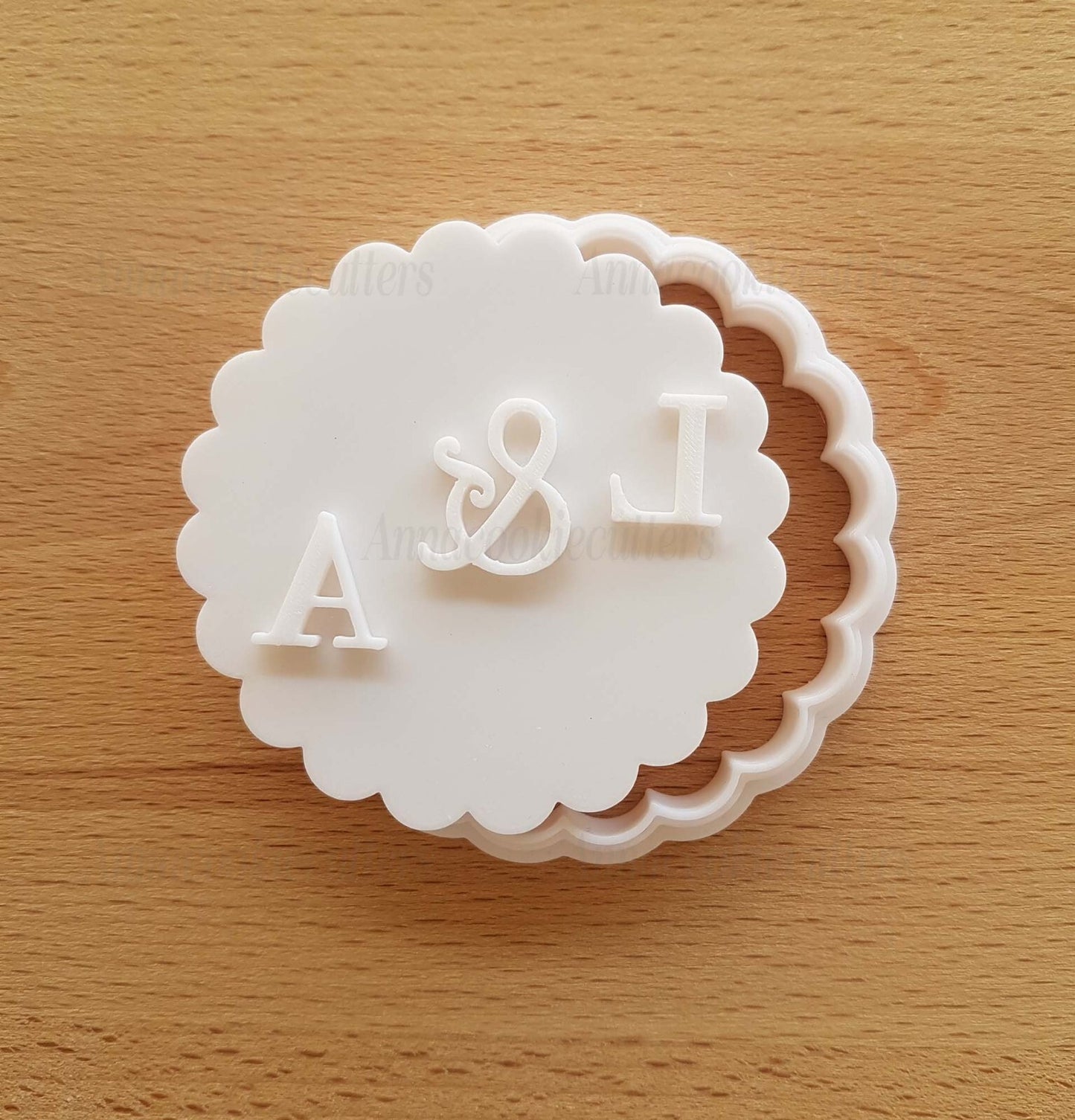 Iniziali Personalizzati Formina Stampo Taglia Biscotti Matrimonio Cookie Cutter