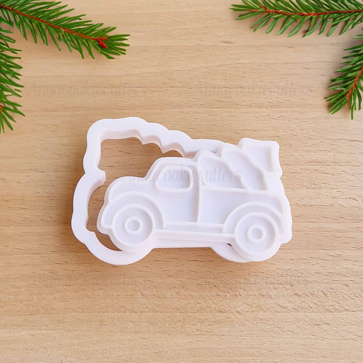 Tagliabiscotti A Forma di Camion Con Albero di Natale Formine Per Biscotti