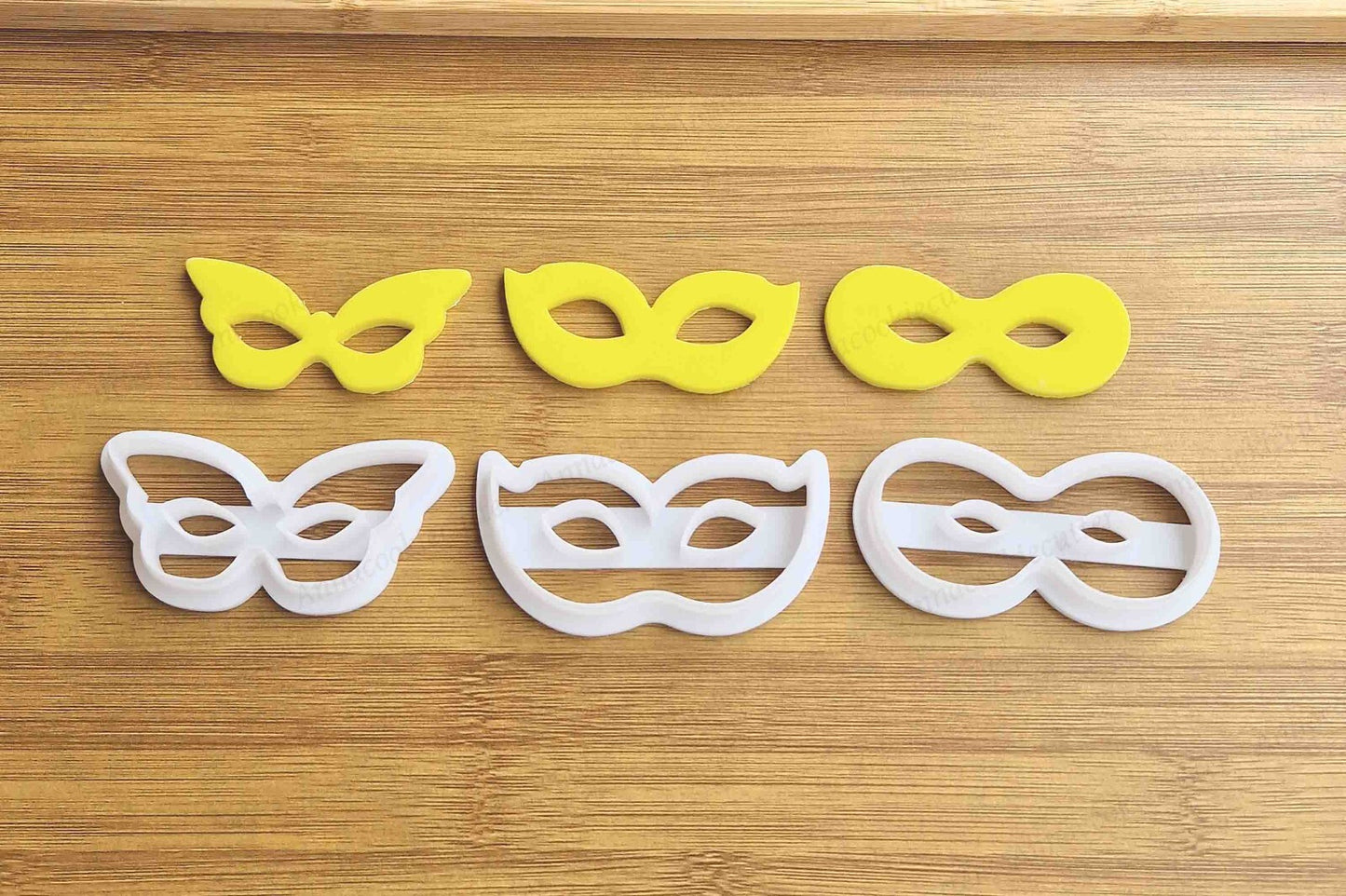 Set Maschere Carnevale Veneziane Formine Per Biscotti Frolla, PDZ Tagliabiscotti
