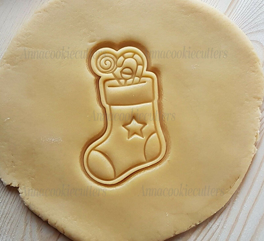 Calzino Di Natale Formina Per Biscotti Tagliabiscotti Calza Befana Cookie Cutter