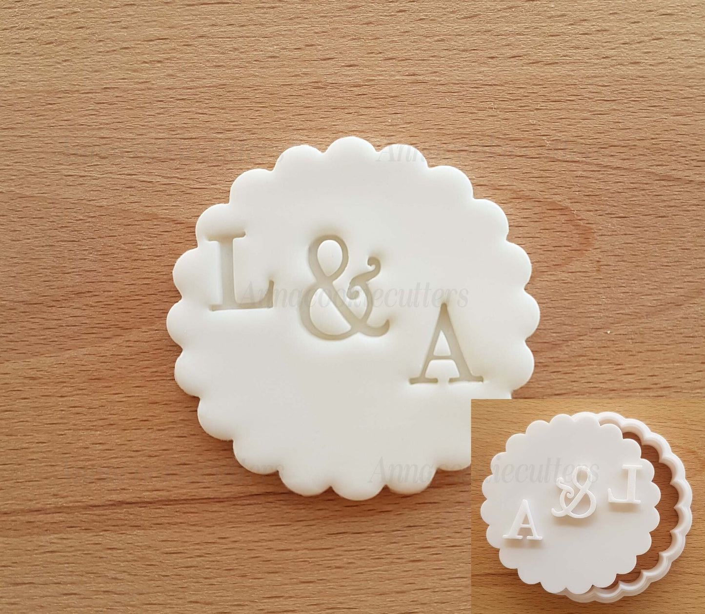 Iniziali Personalizzati Formina Stampo Taglia Biscotti Matrimonio Cookie Cutter