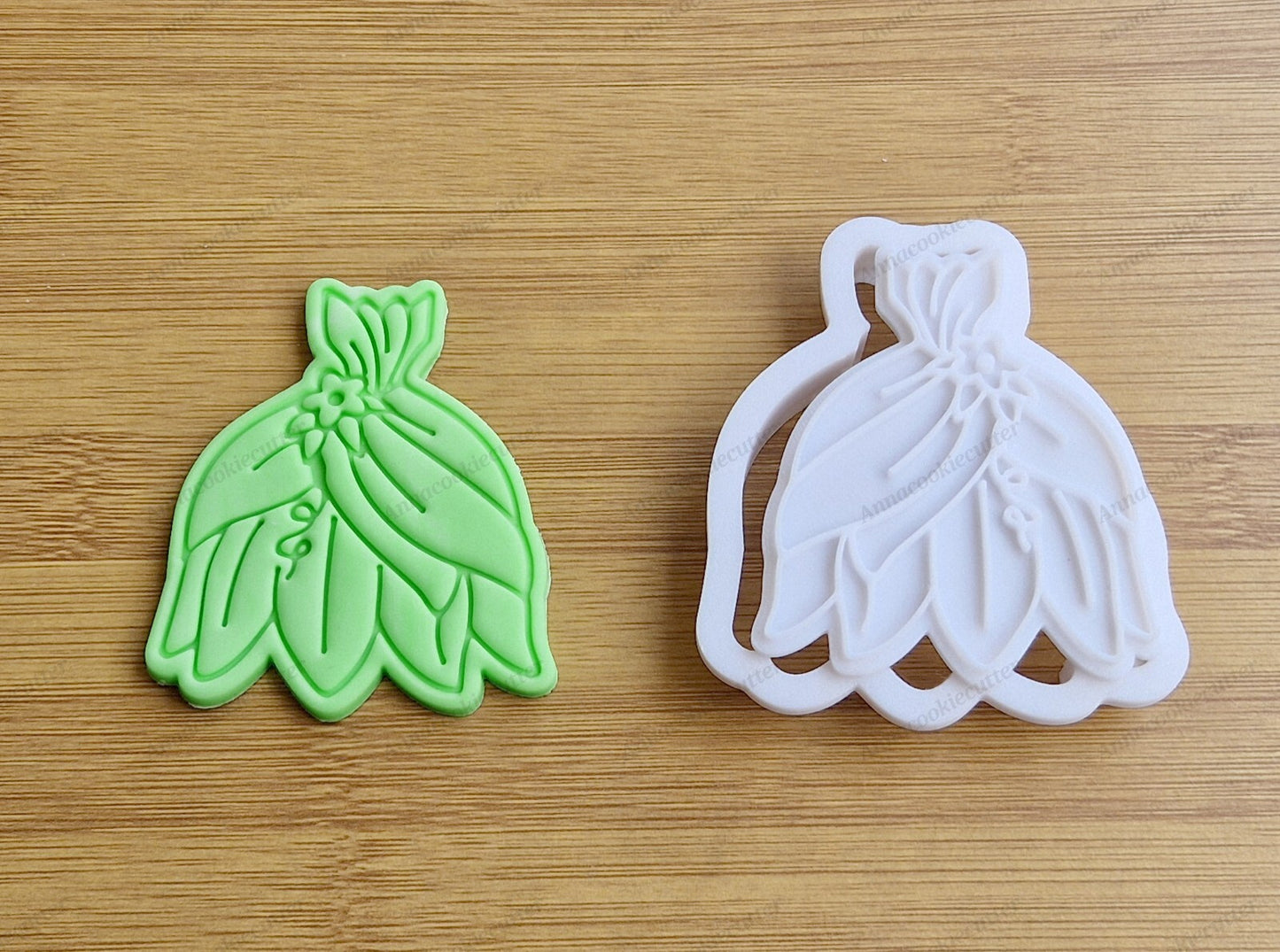 Set Tiana la Principessa e il Ranocchio Formina per Biscotti Abito Cookie Cutter