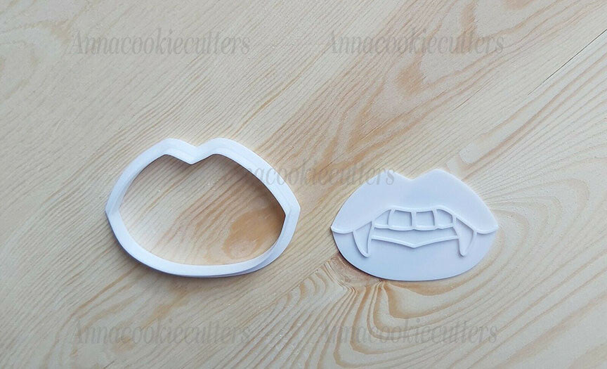 Bocca Vampiro Halloween Formina Per Dolci Formine Biscotti Cookie Cutter 7x5 cm