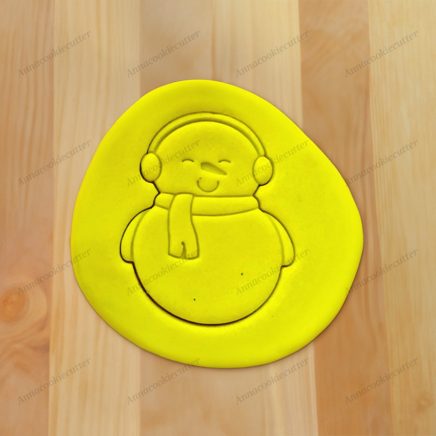 Formina per Biscotti a Forma di Pupazzo di Neve Tagliabiscotti Cookie Cutter