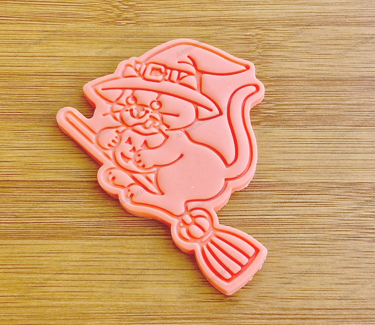 Formina Taglia Biscotti Gatto su Scopa con Zucca Halloween Cookie Cutter