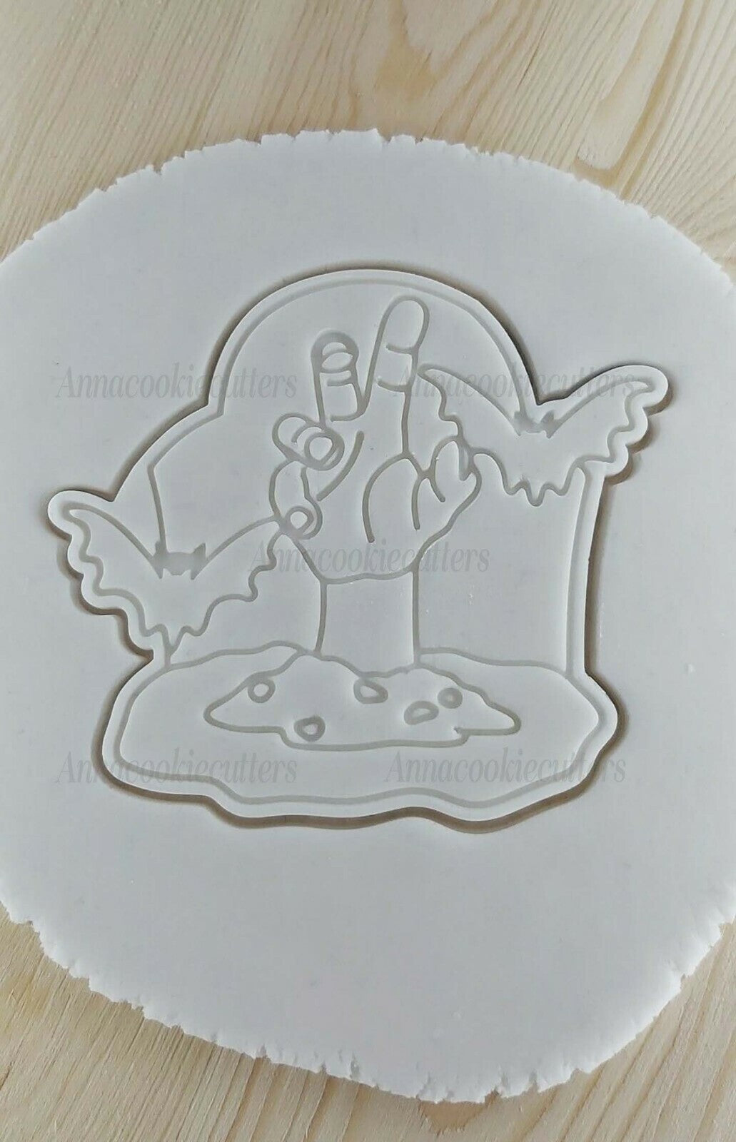 Set Mano Zombie Stampo Lapide Bara Formina Per Biscotti Tagliabiscotti