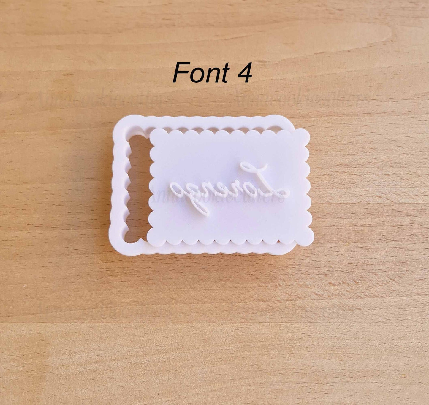 Nome Personalizzabili Font Diversi Formine Per Biscotti Cookie Cutter Festa 7 cm
