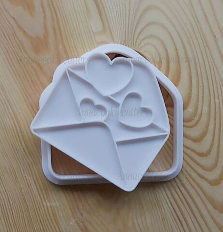 Lettera Amore Cuore San Valentino Formina Per Biscotti Cookie Cutter 8x8 cm