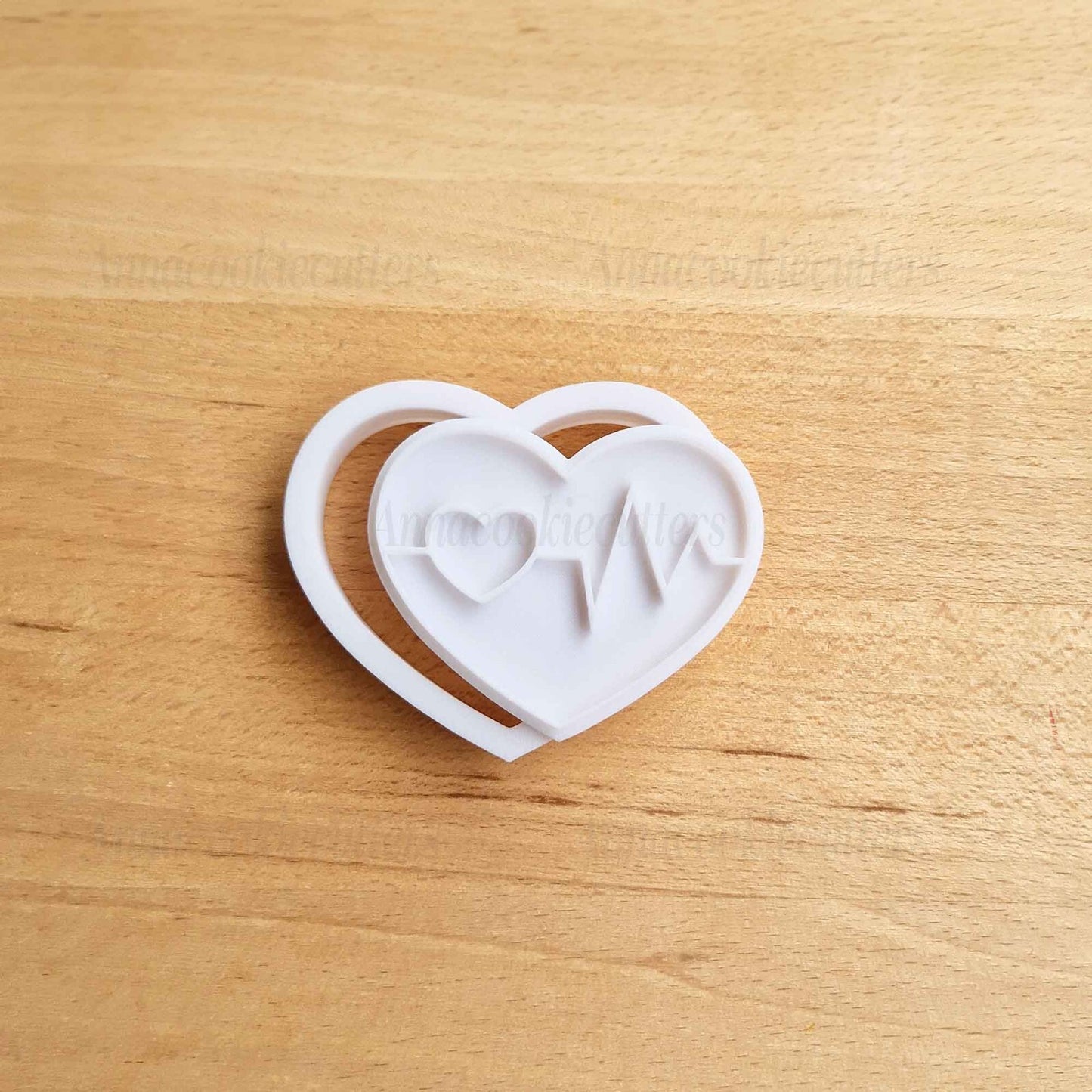 Tagliabiscotti Cuore Formine per Biscotti Ritmo del Battito Cardiaco ECG Regali