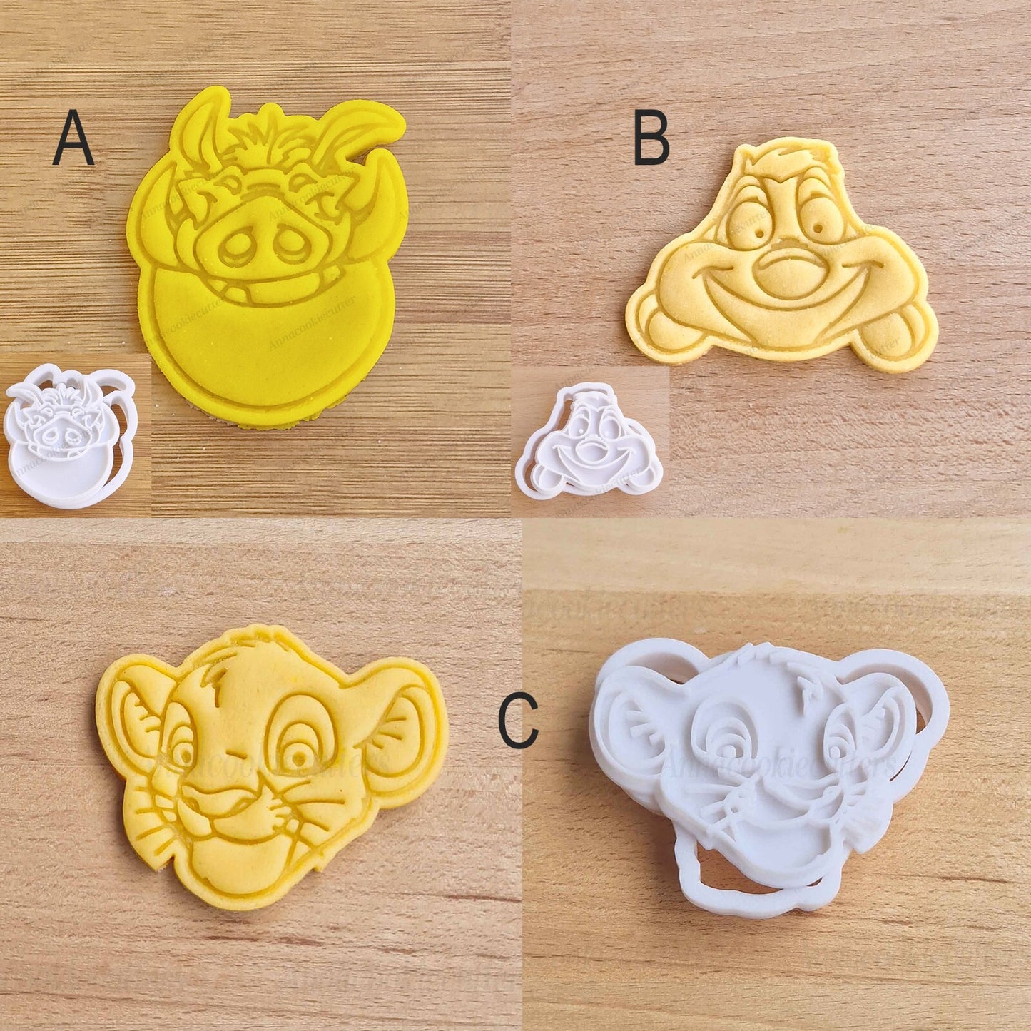Re Leone Simba Timon Pumba Formine Per biscotti Cookie Cutter Tagliabiscotti