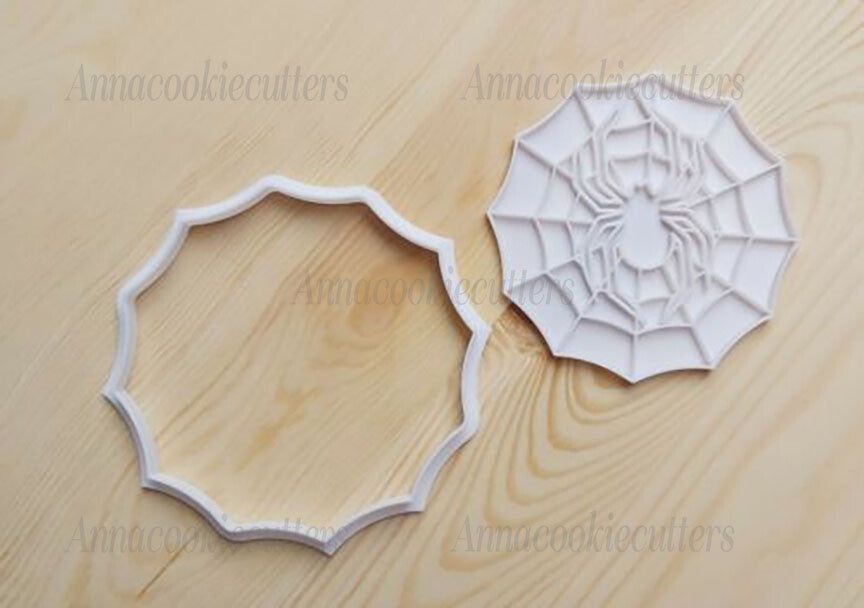 Ragno Ragnatela Stampo Per Dolci Formine Biscotti Cookie Cutter Halloween