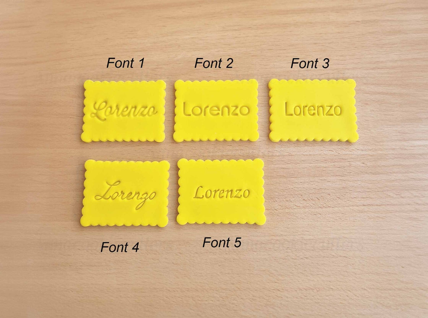 Nome Personalizzabili Tagliabiscotti Font Diversi Formine Per Biscotti 7x5 cm