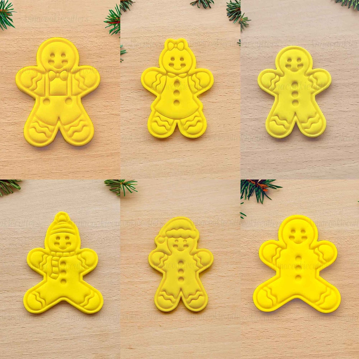 Set Gingerbread Tagliabiscotti Pan di Zenzero Formine Biscotti Natalizi