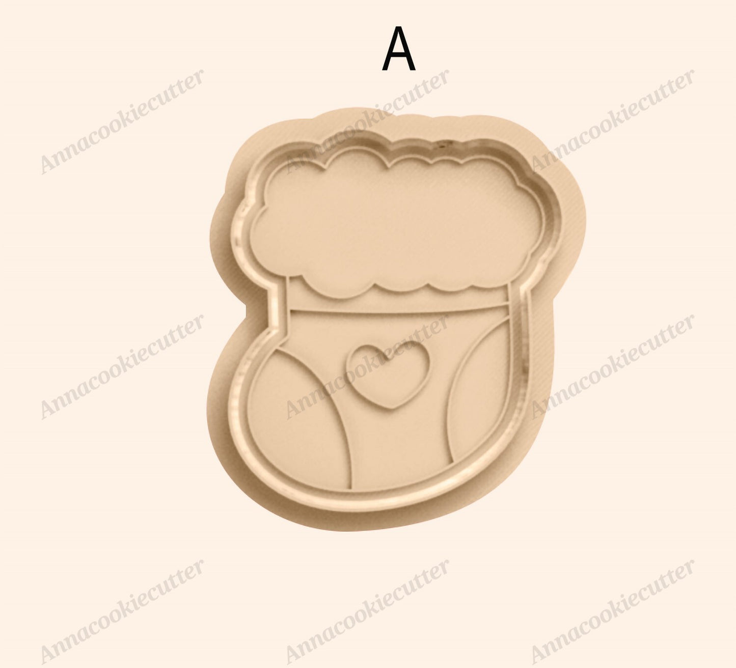 Taglia Biscotti Set a Forma di Calza Natalizia Formina di Natale Cookie Cutter