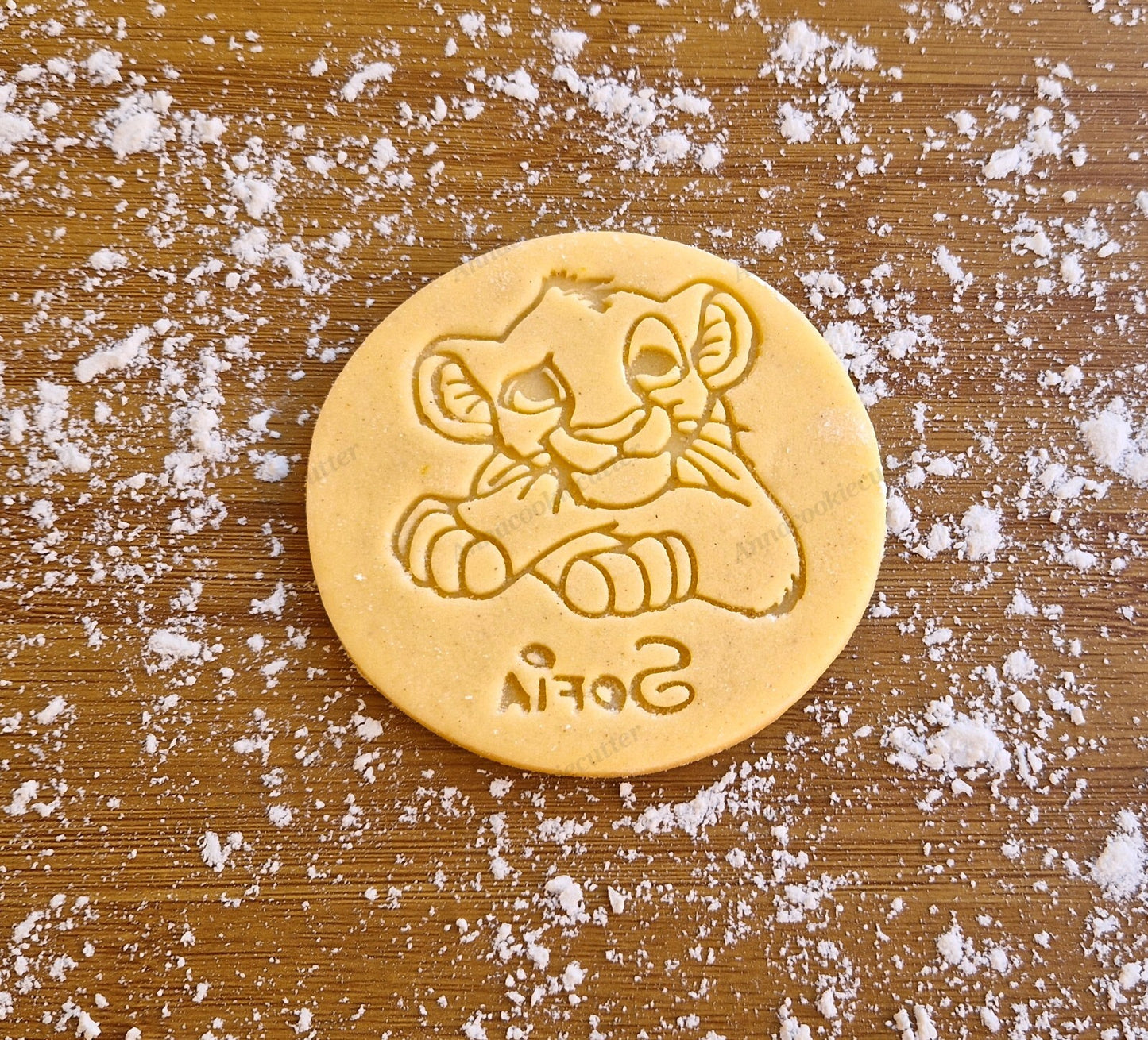 Simba Re Leone Formina Taglia Biscotti Personalizzata Con Il Nome del Bambino