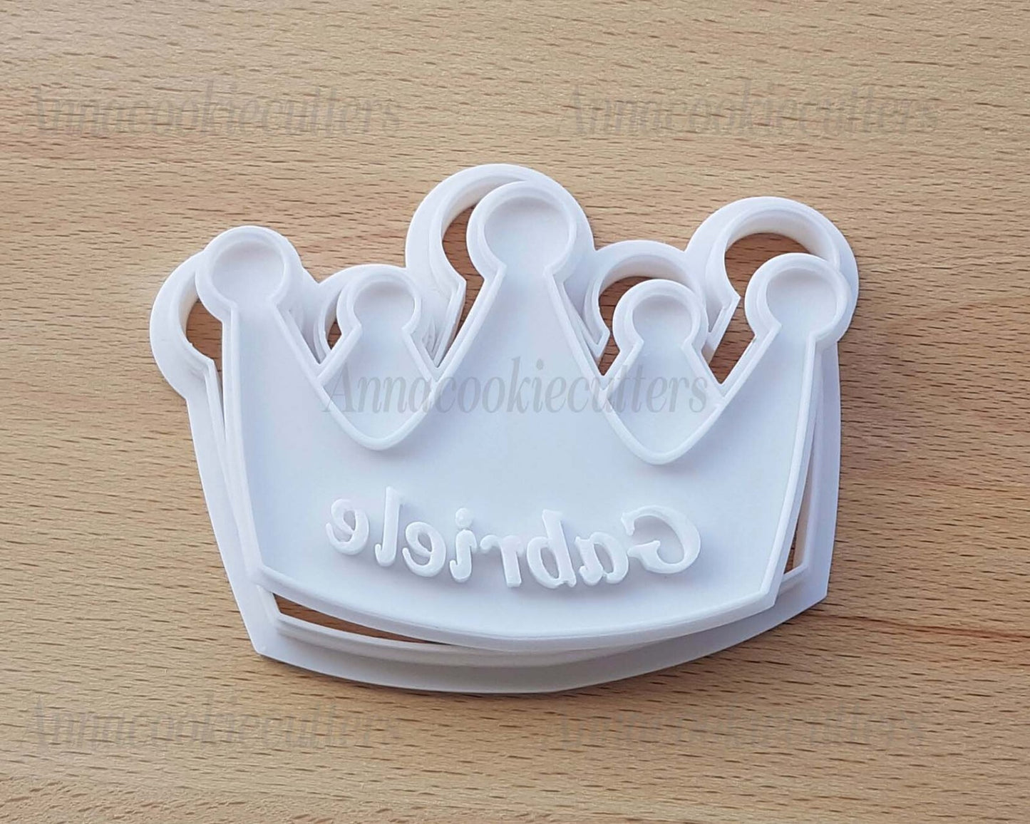 Corona Nome Personalizzabile Compleanno Formina Biscotti Cookie Cutter 7 cm